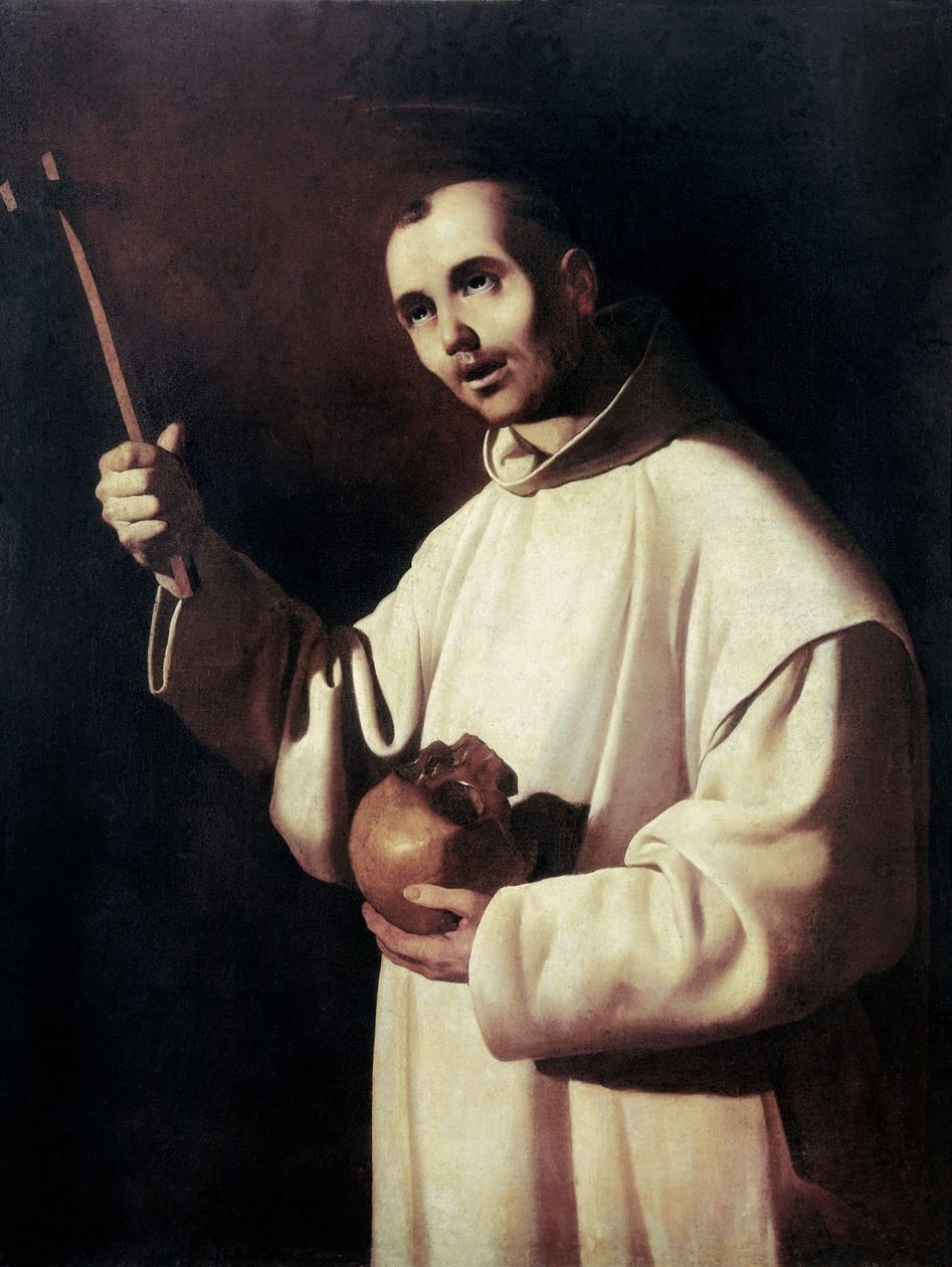 Saint Bruno in his white Carthusian habit, by Francisco de Zurbarán